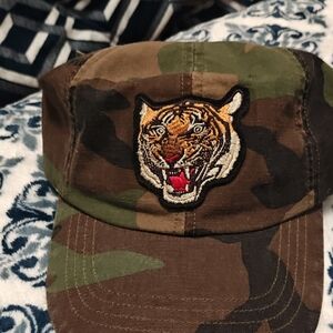 Camouflage Tiger Patch Kids Cap